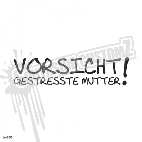 gestresste Mutter
